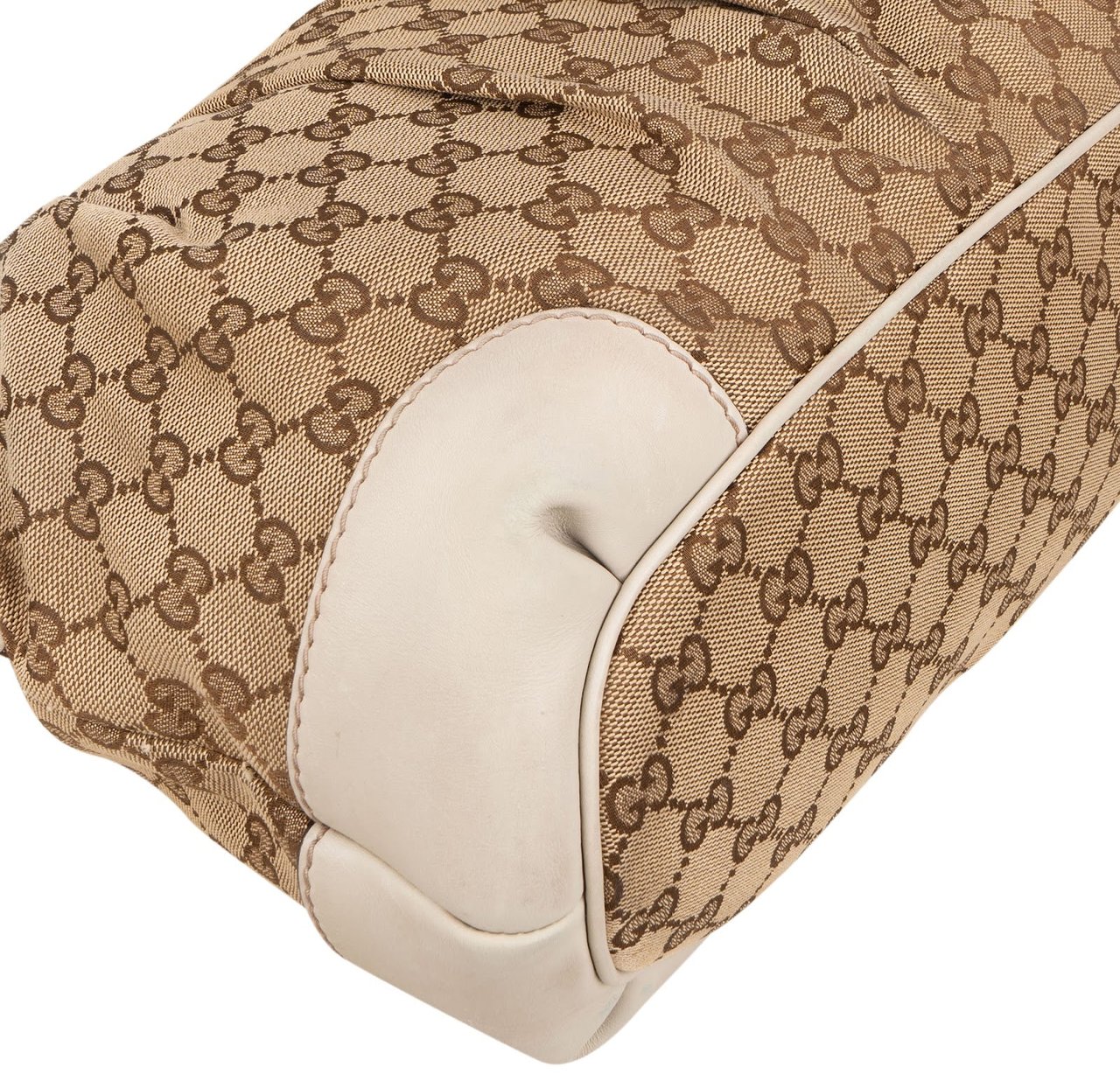 Gucci Gucci Monogram GG Sukey Handbag Bruin