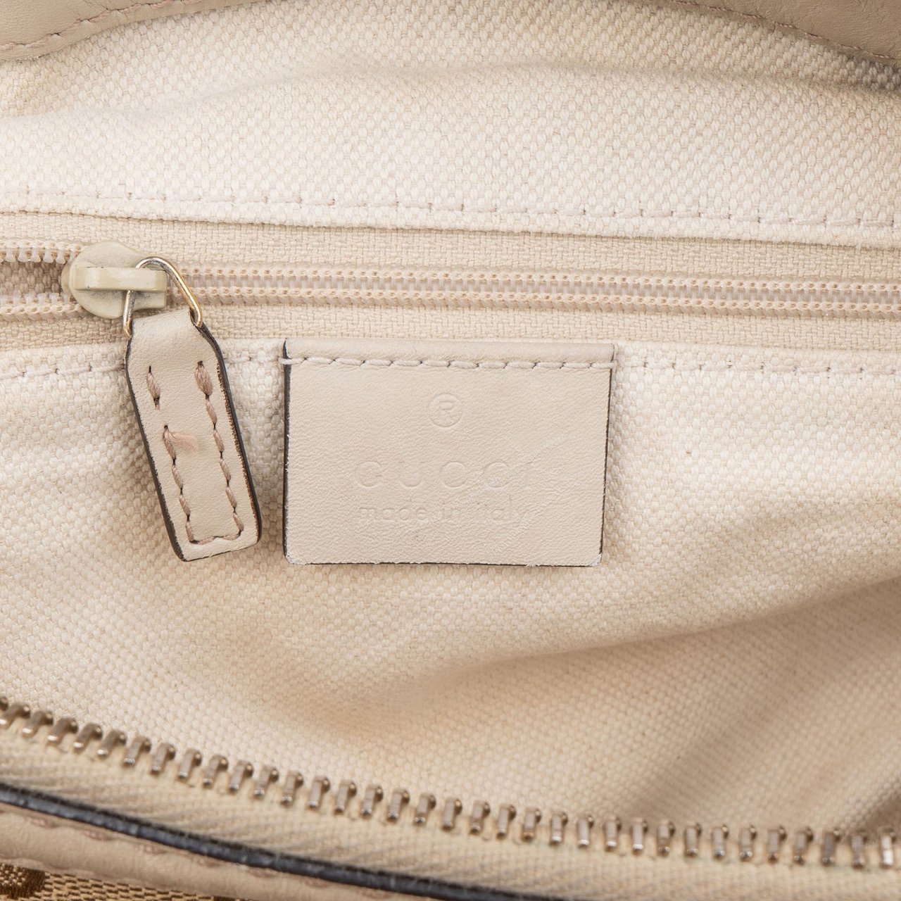 Gucci Gucci Monogram GG Sukey Handbag Bruin