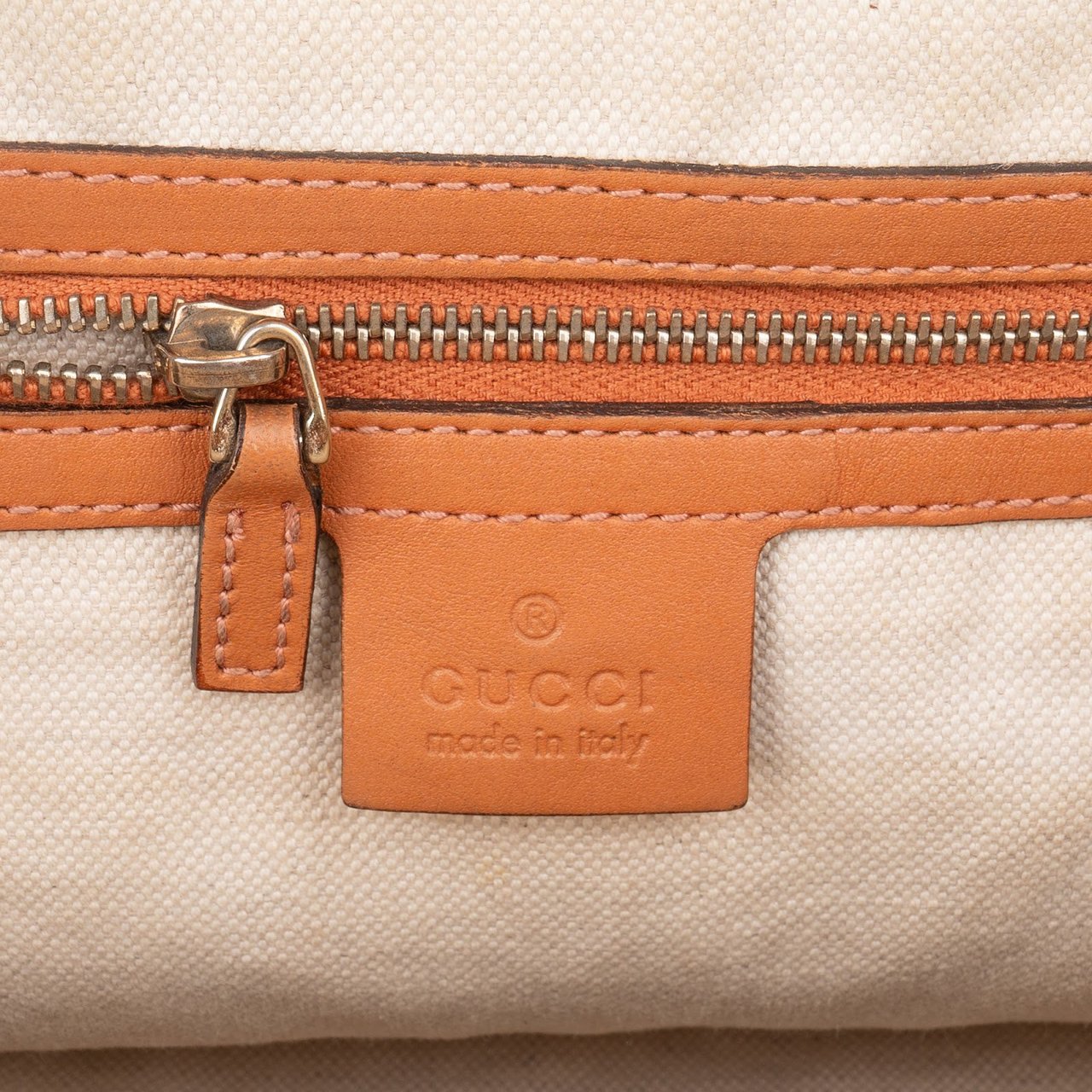 Gucci Monogram GG Sherry Line Web Handbag Bruin