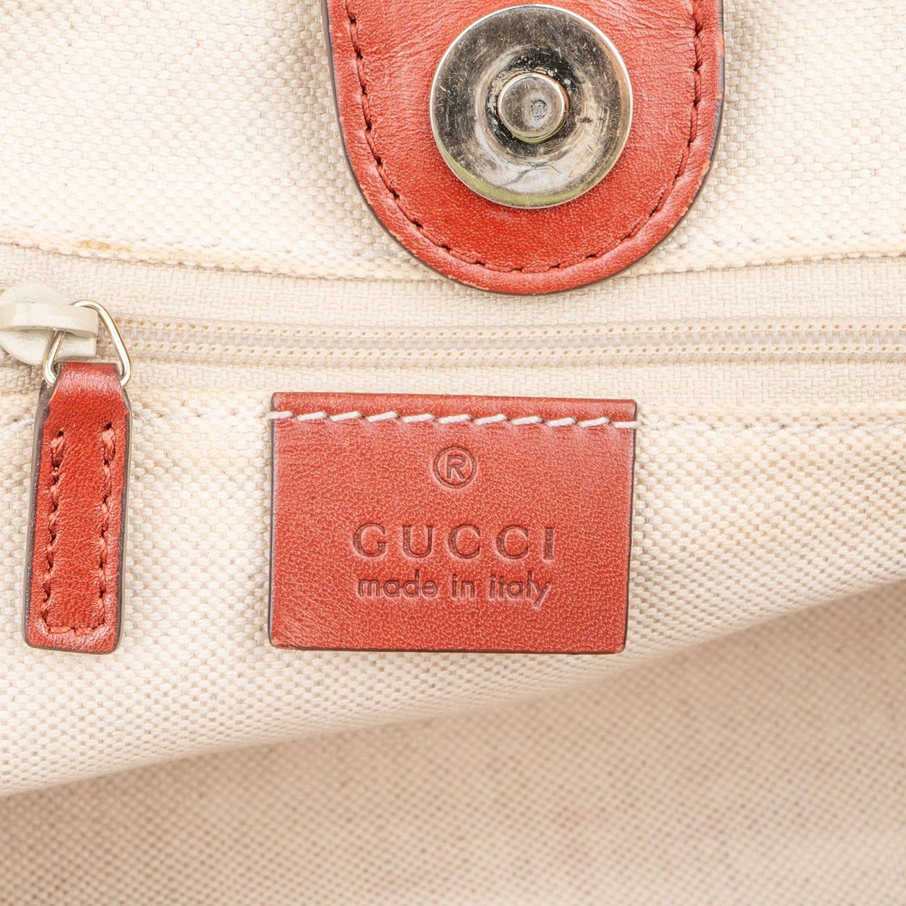 Gucci Gucci Monogram GG Sukey Handbag Beige