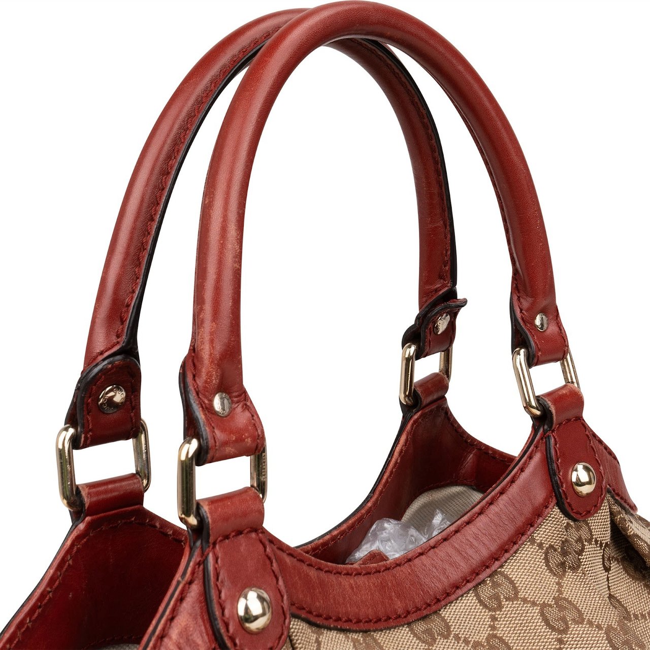 Gucci Gucci Monogram GG Sukey Handbag Beige