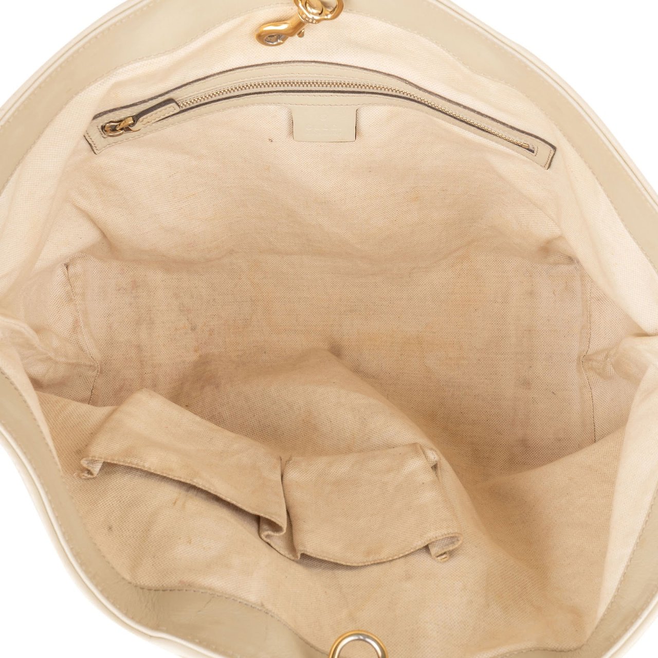 Gucci Monogram GG Charmy Tote Handbag Bruin