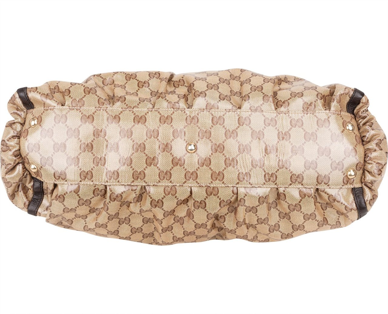 Gucci Gucci Monogram GG Abbey Handbag Bruin