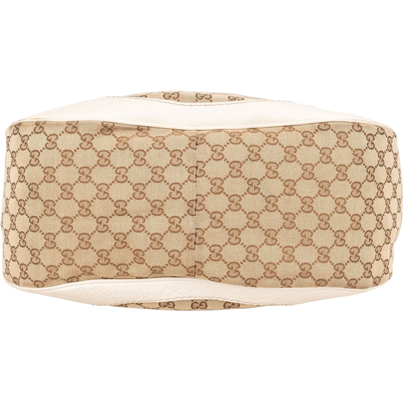 Gucci Gucci Monogram GG Canvas Charlotte Hobo Shoulder Bag Beige