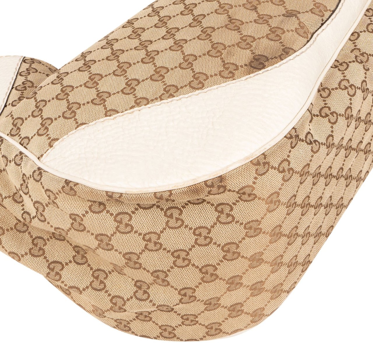 Gucci Gucci Monogram GG Canvas Charlotte Hobo Shoulder Bag Beige