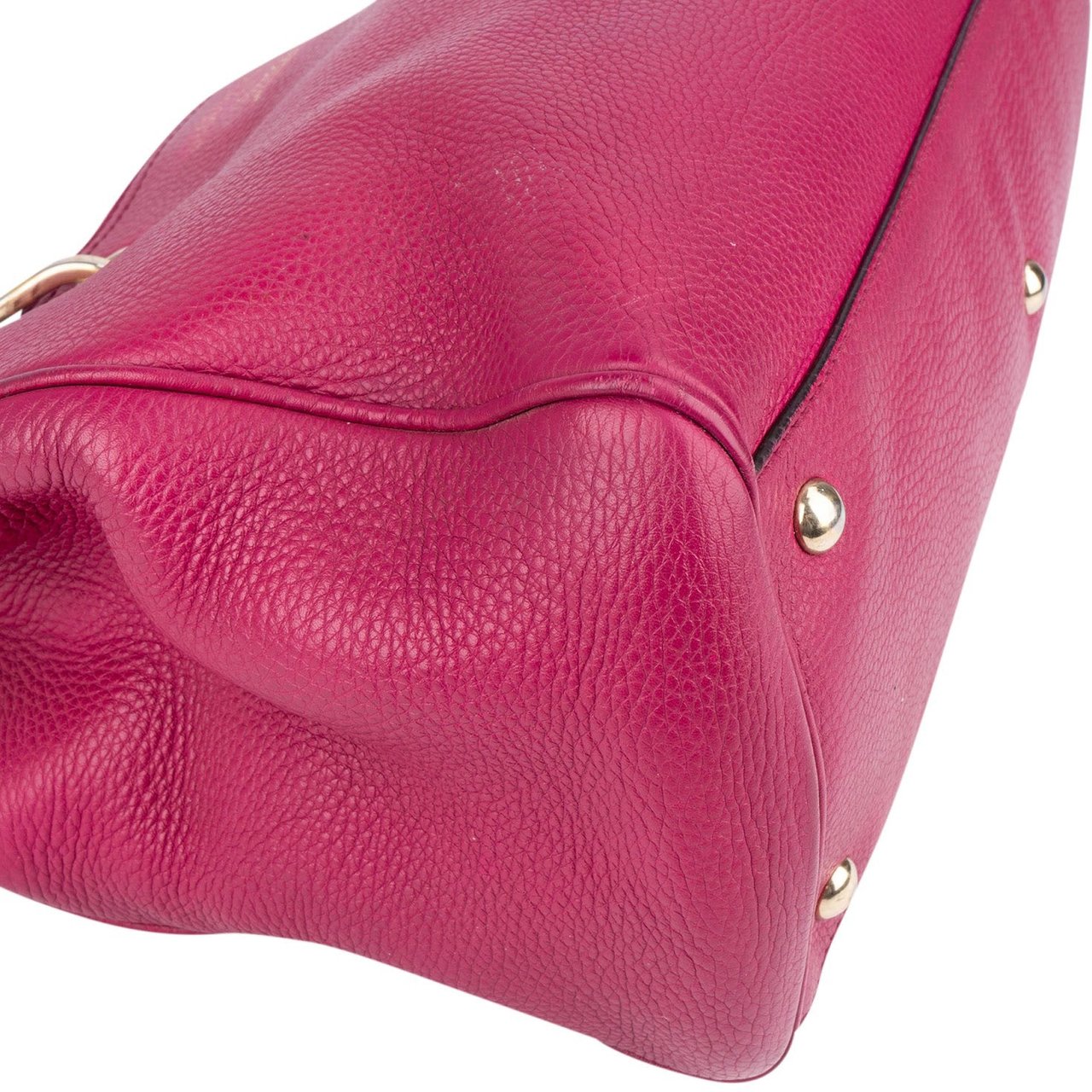 Gucci Gucci Pink Leather Bamboo Handbag Rood