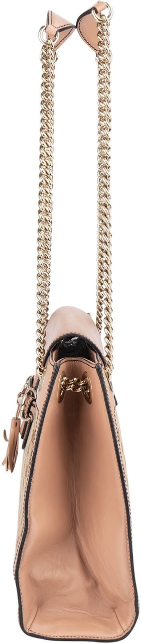 Gucci Gucci Monogram GG Emily Chain Shoulder Crossbody Bag Beige