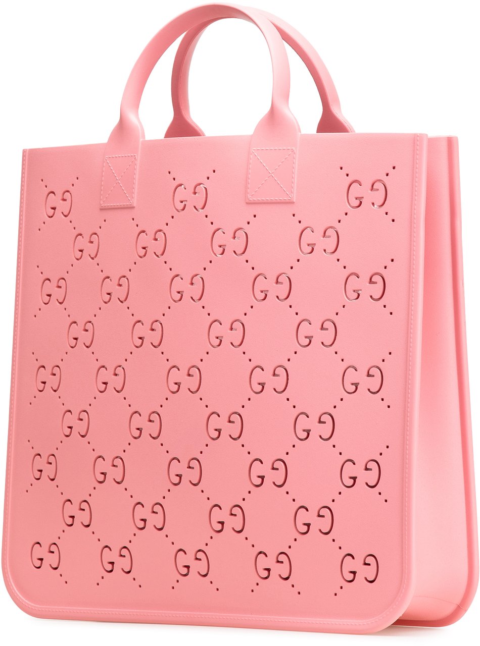 Gucci Kids GG Rubber Tote Roze