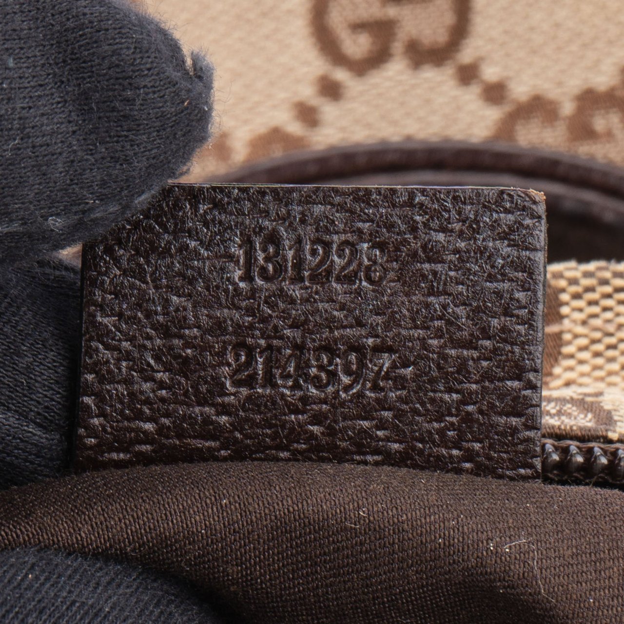 Gucci Gucci GG Monogram Handbag Bruin