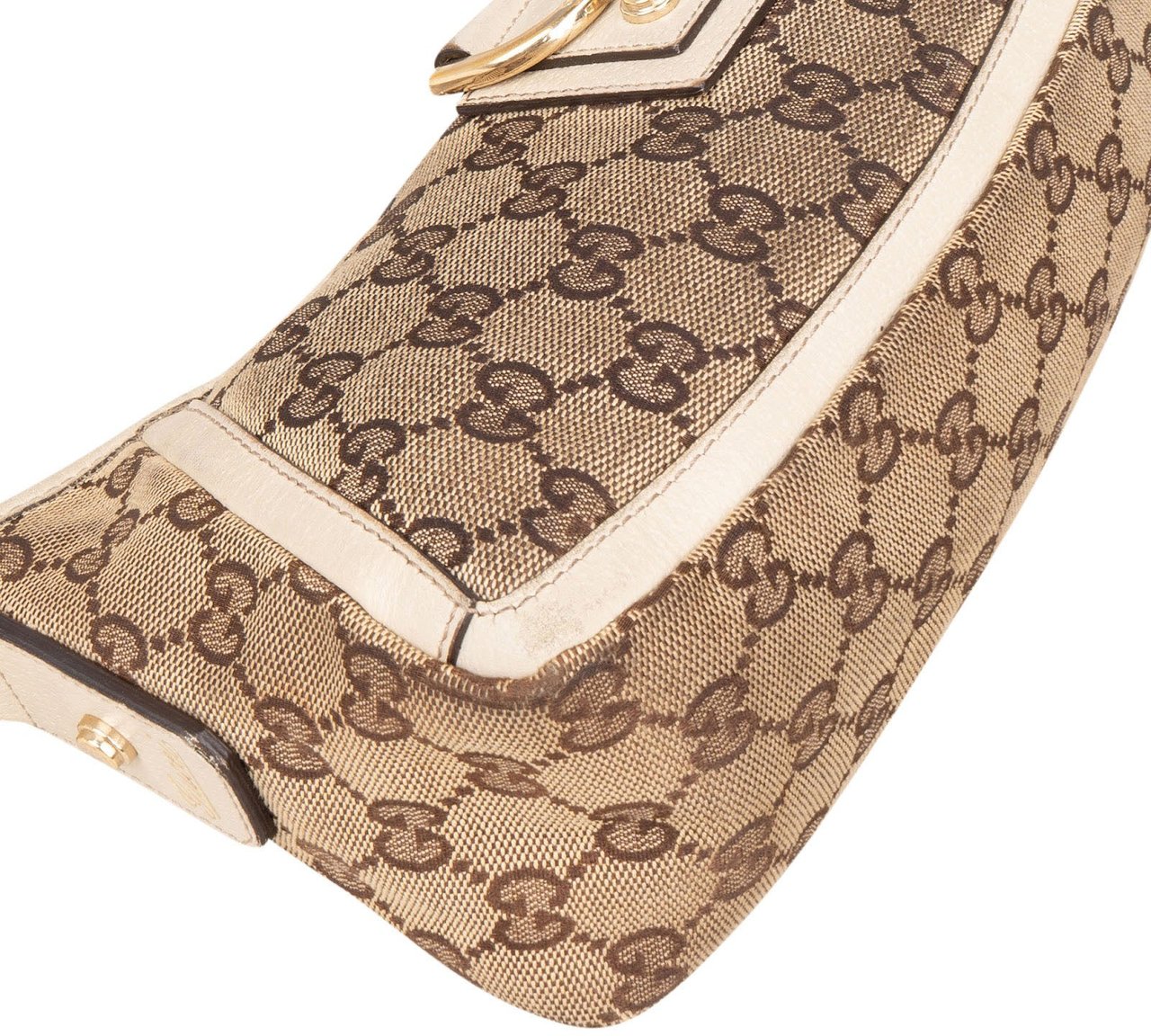 Gucci Gucci Monogram GG Abbey Shoulder Bag Bruin