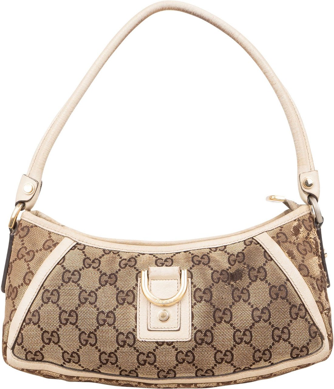 Gucci Gucci Monogram GG Abbey Shoulder Bag Bruin