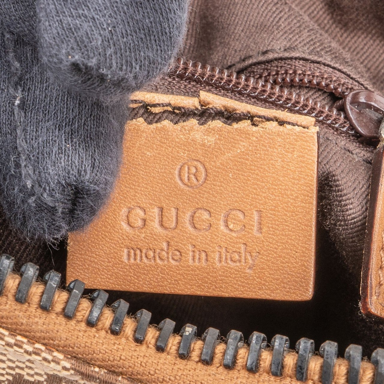 Gucci Monogram GG Hobo Handbag Beige