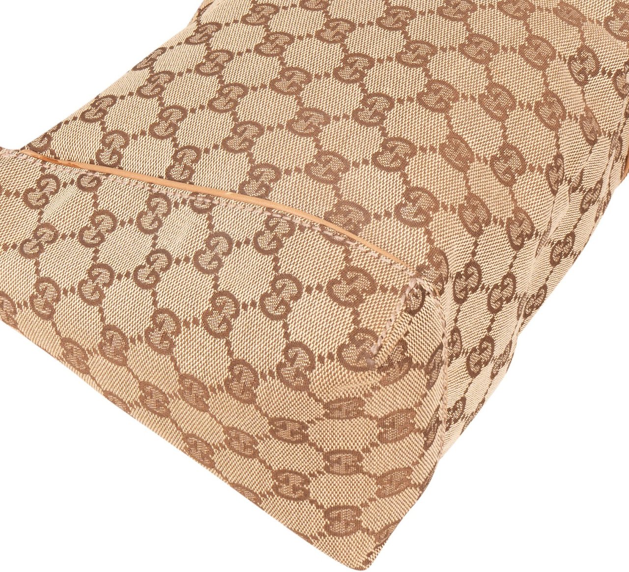 Gucci Monogram GG Hobo Handbag Beige