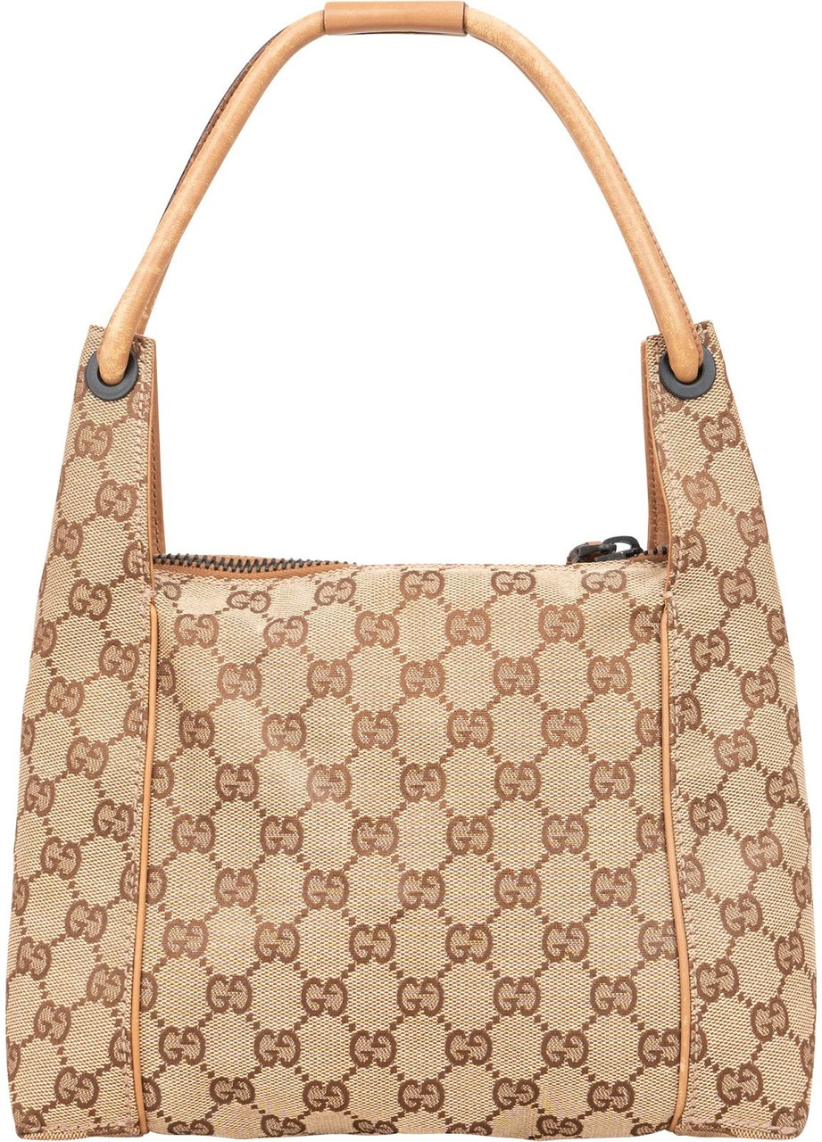 Gucci Monogram GG Hobo Handbag Beige