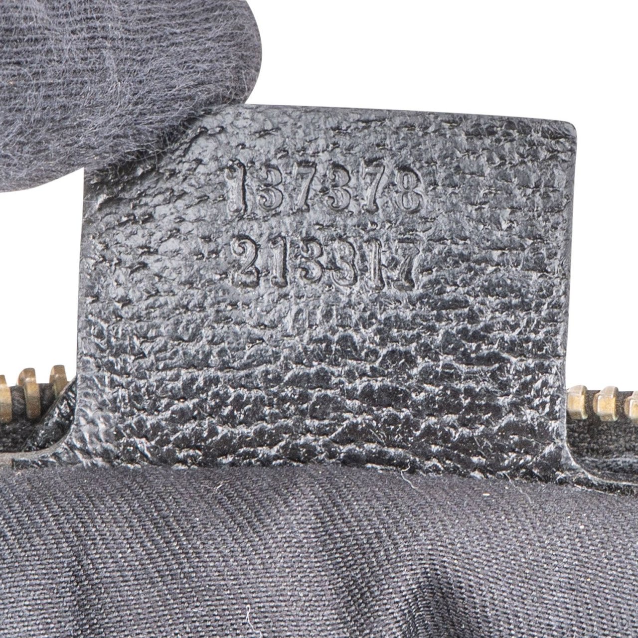 Gucci Gucci Black Monogram  GG  Bamboo Studded Hobo Handbag Zwart