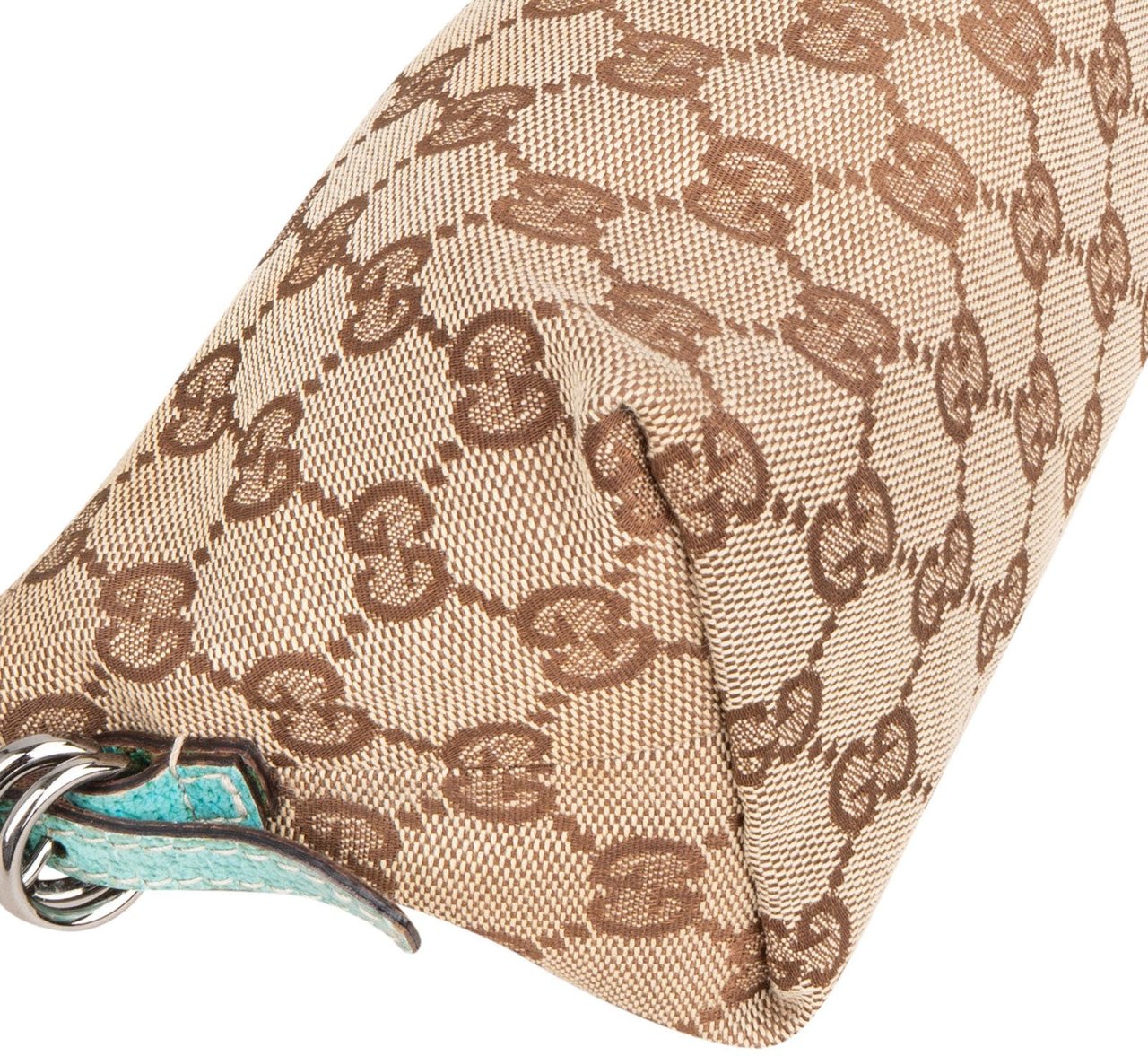 Gucci Gucci Monogram GG Boat Pochette Handbag Beige