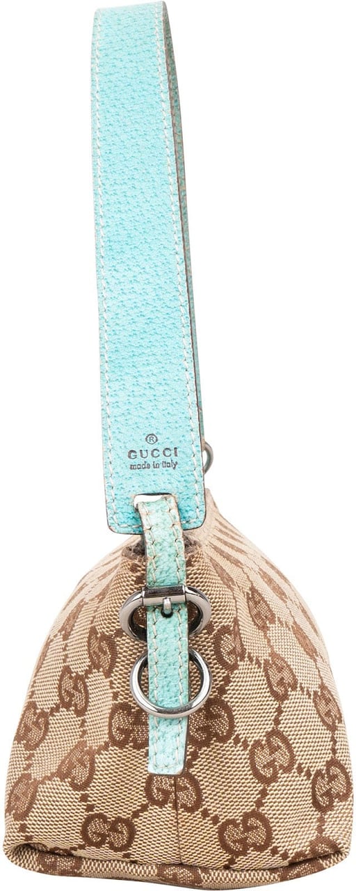 Gucci Gucci Monogram GG Boat Pochette Handbag Beige