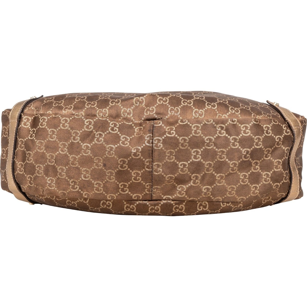 Gucci Gucci Monogram GG Metallic Abbey Hobo Shoulder Bag Bruin