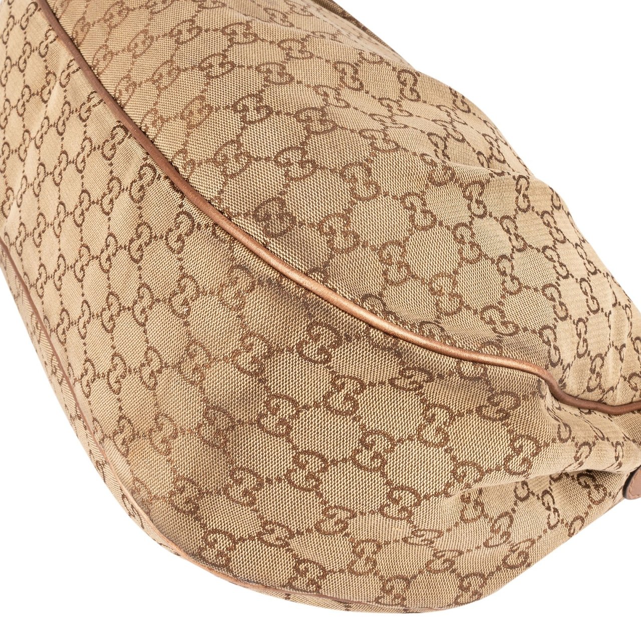 Gucci Gucci Monogram GG Canvas Sukey Hobo Shoulder Bag Bruin