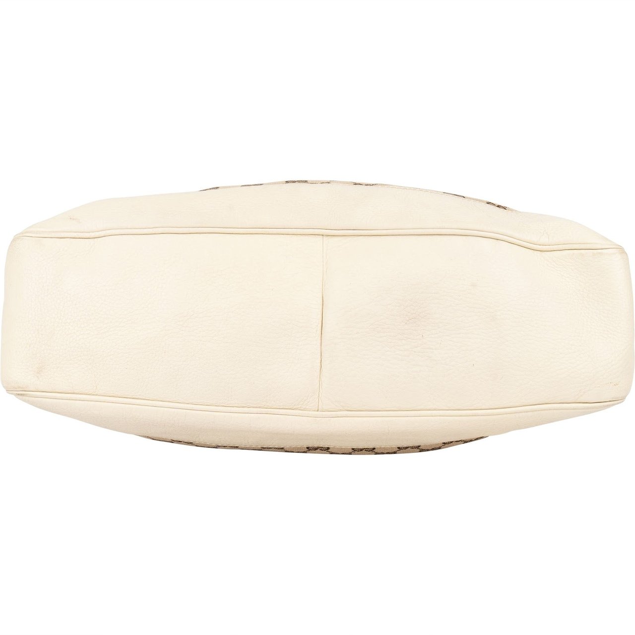 Gucci Gucci Monogram GG Canvas Bamboo Hobo Shoulder Bag Beige