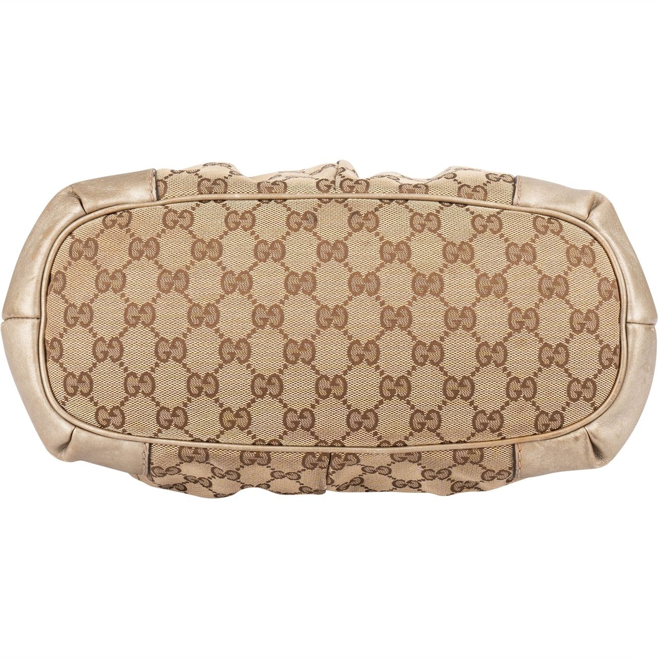 Gucci Gucci Monogram GG Sukey Handbag Bruin