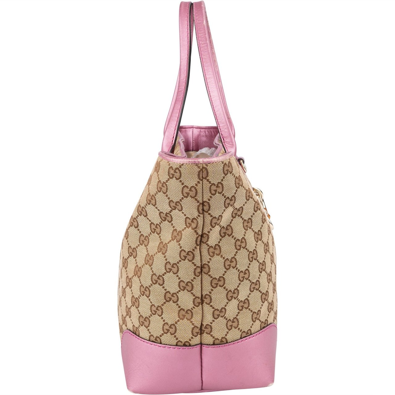 Gucci Gucci Monogram GG Heart Bit Tote Handbag Bruin