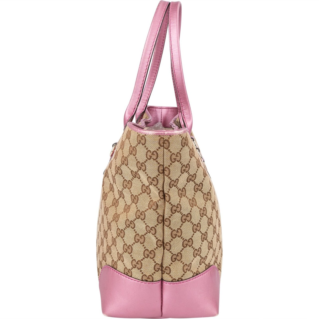 Gucci Gucci Monogram GG Heart Bit Tote Handbag Bruin