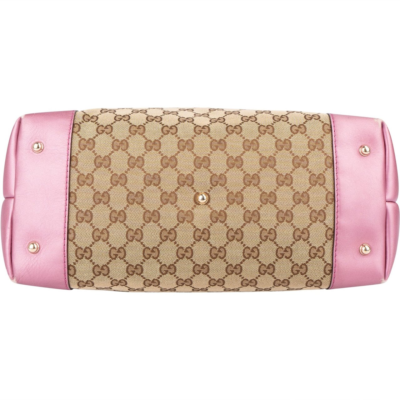 Gucci Gucci Monogram GG Heart Bit Tote Handbag Bruin