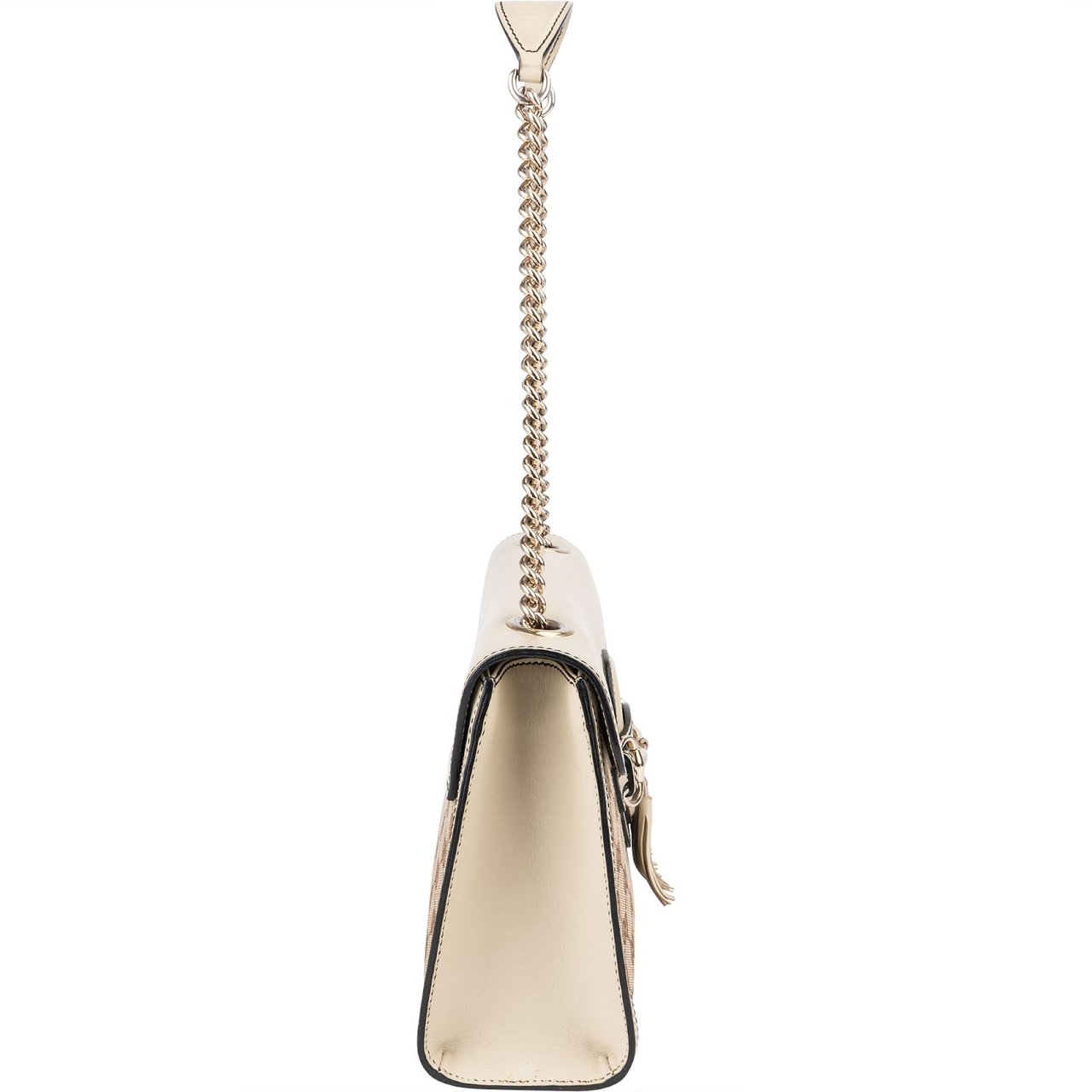 Gucci Gucci Monogram GG Emily Chain Shoulder Bag Beige