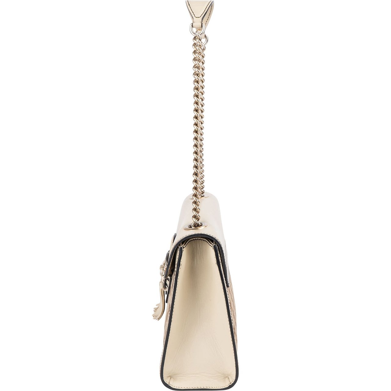 Gucci Gucci Monogram GG Emily Chain Shoulder Bag Beige