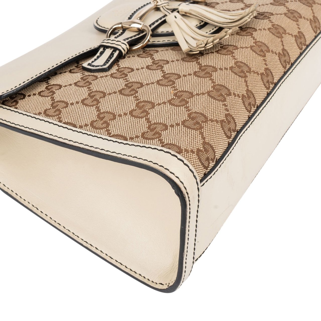 Gucci Gucci Monogram GG Emily Chain Shoulder Bag Beige