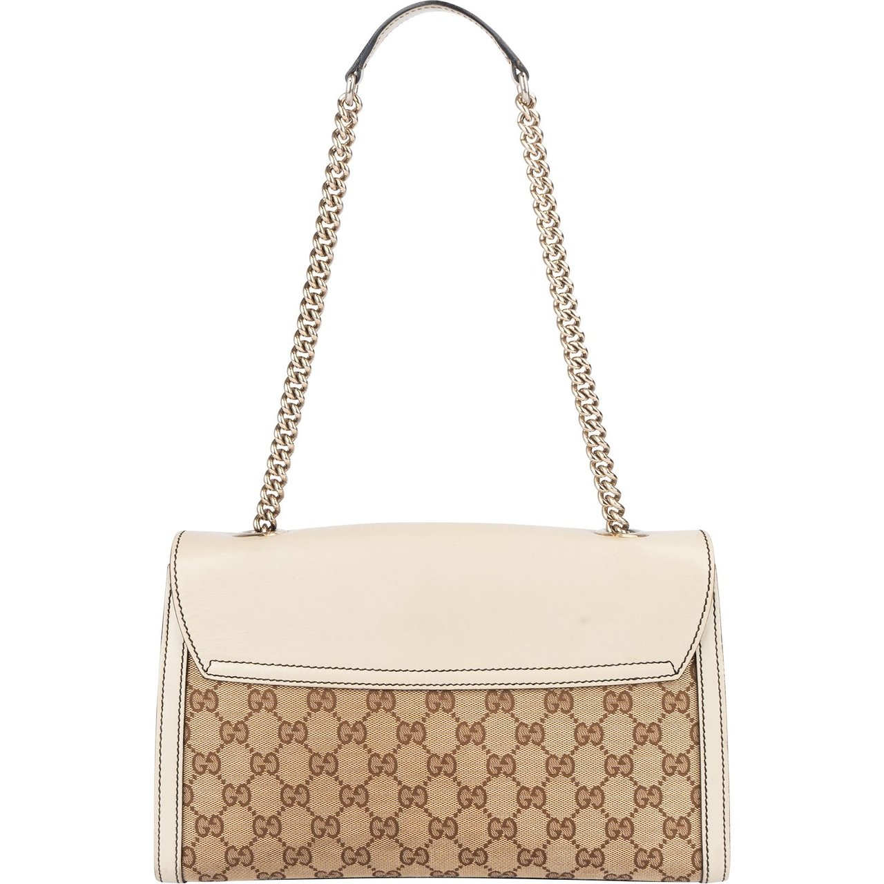 Gucci Gucci Monogram GG Emily Chain Shoulder Bag Beige