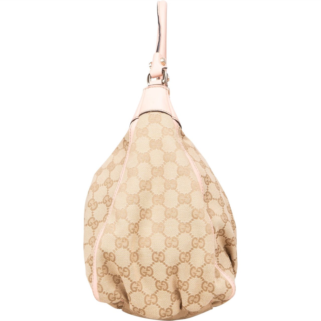 Gucci Gucci Monogram GG Abbey Hobo Handbag Beige