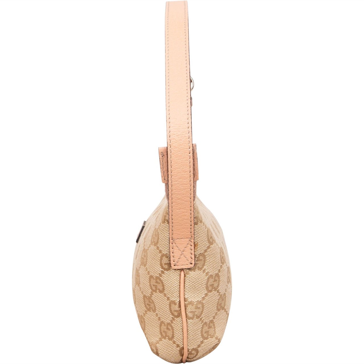 Gucci Gucci Monogram GG Boat Pochette Handbag Beige