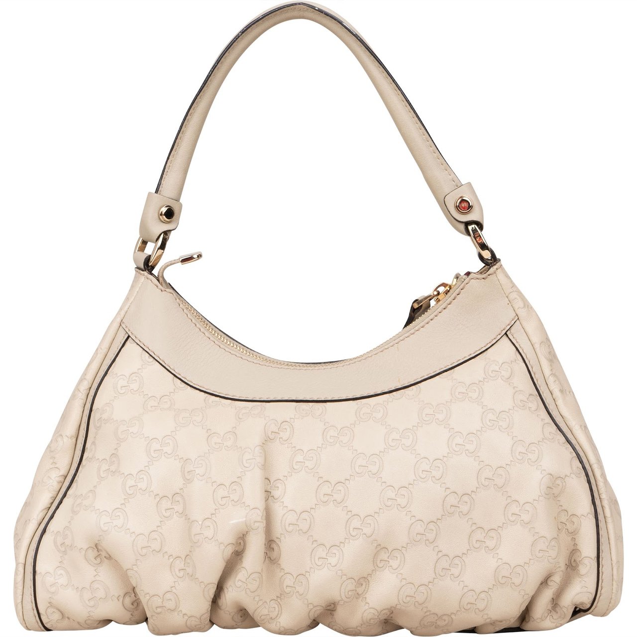 Gucci Gucci Leather Monogram Abbey Handbag Divers