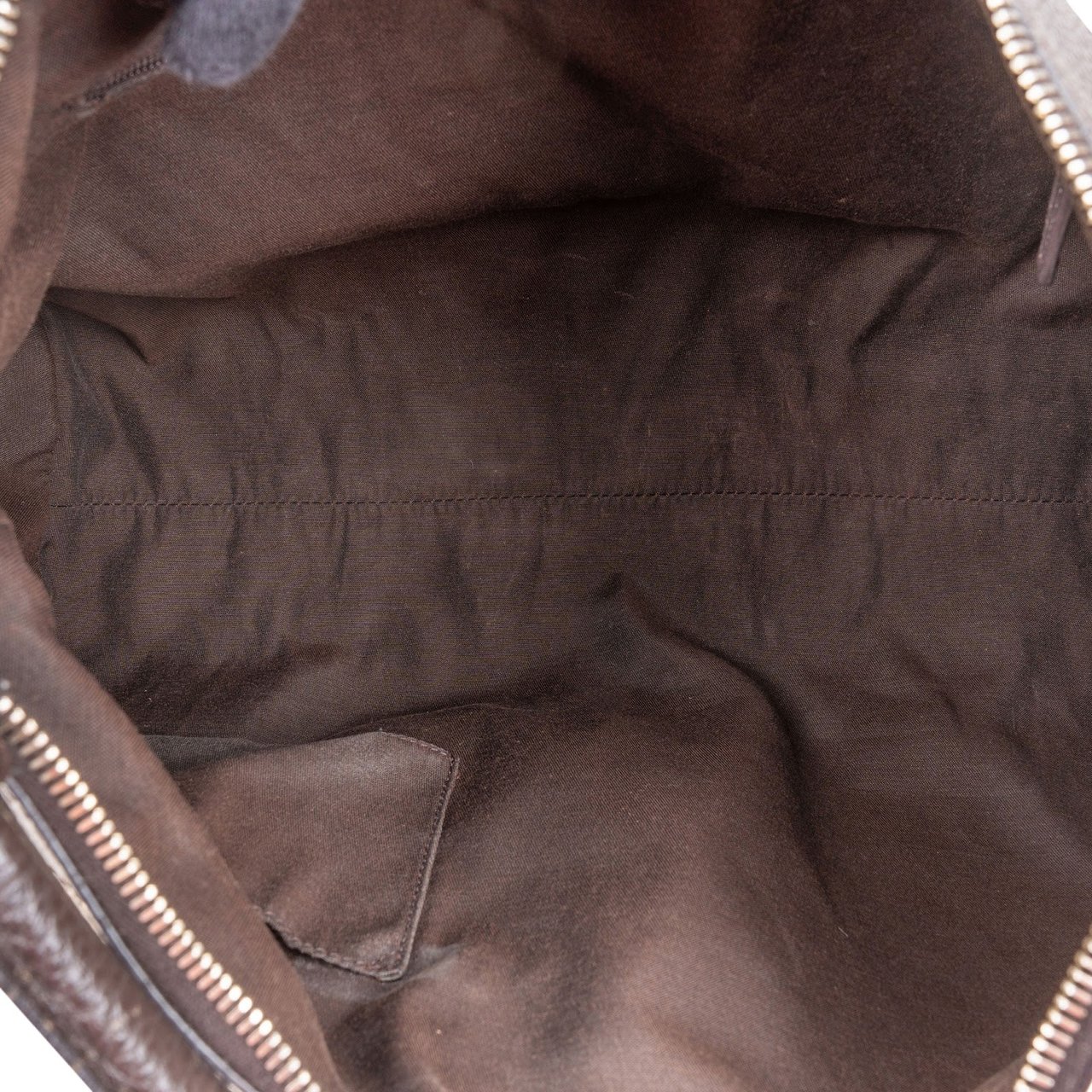 Gucci Gucci Monogram GG Patent Canvas Abbey Hobo Shoulder Bag Beige