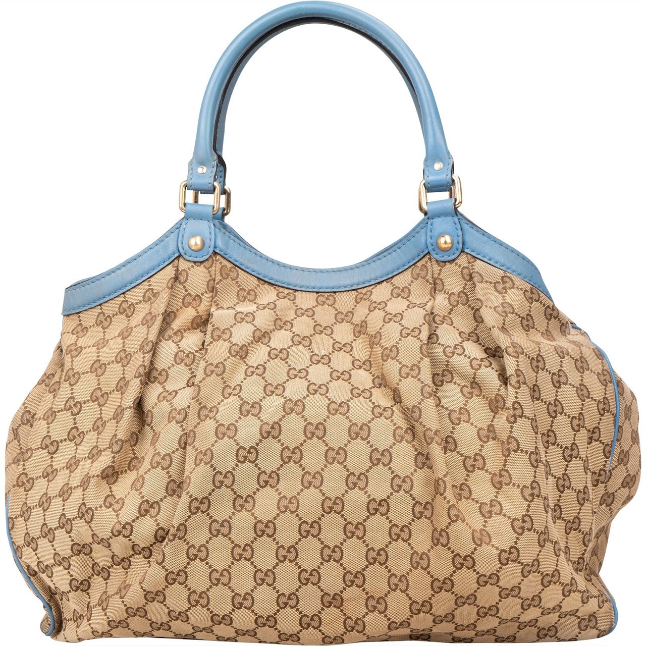 Gucci Gucci Monogram GG Sukey Handbag Beige