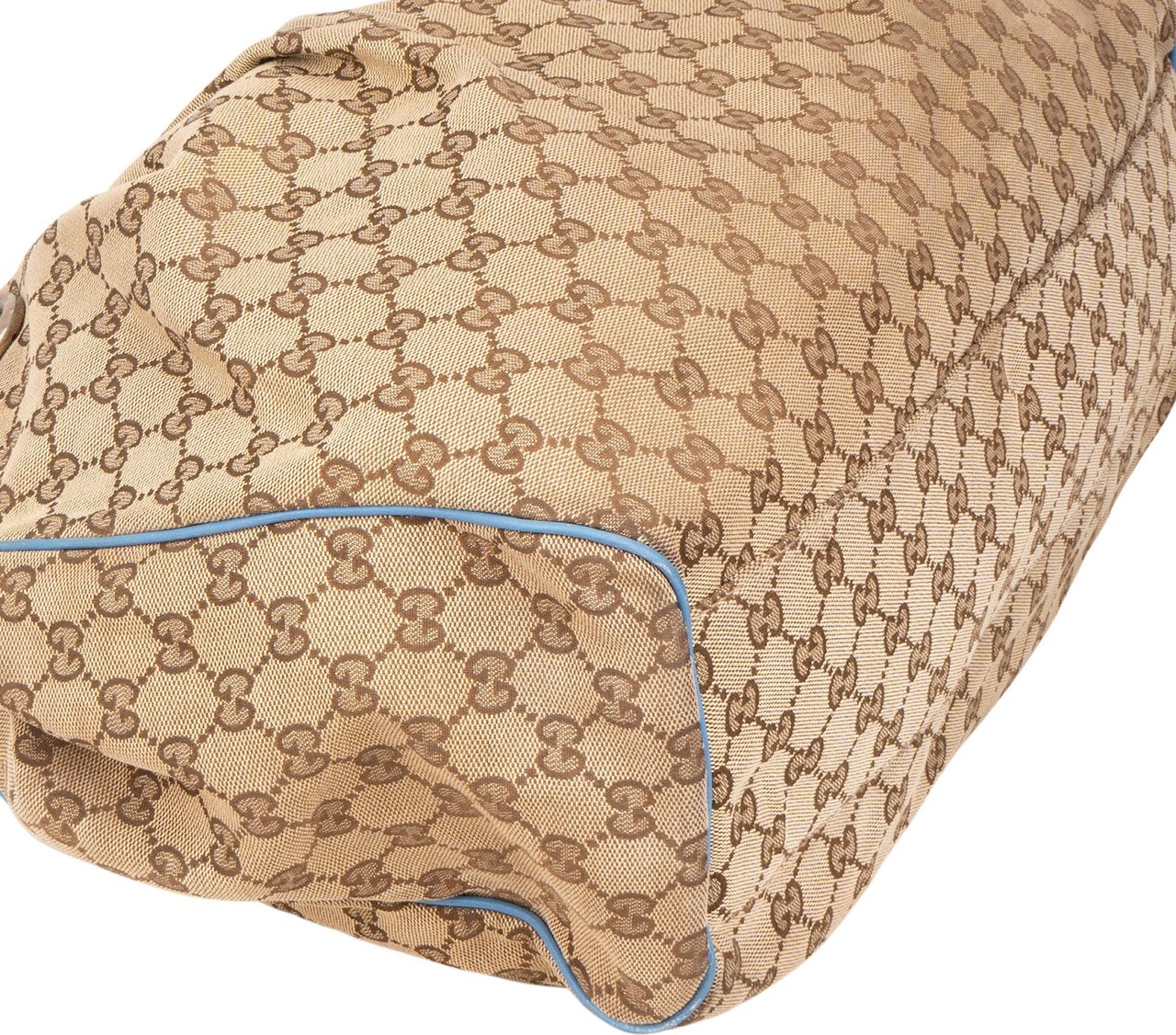 Gucci Gucci Monogram GG Sukey Handbag Beige