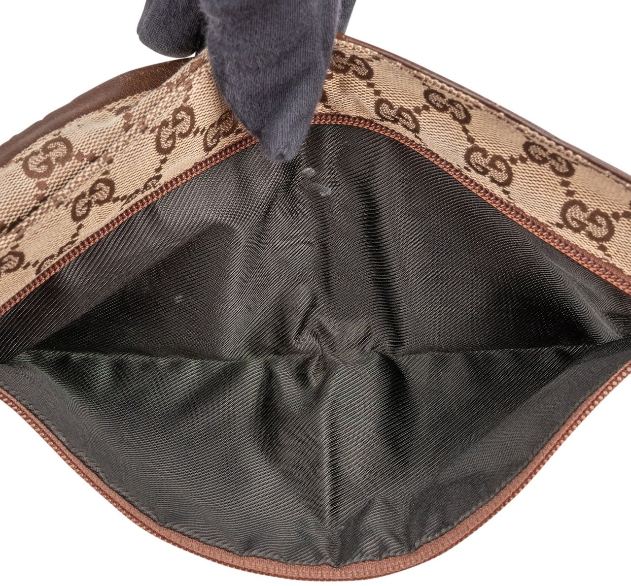 Gucci Gucci Monogram GG Twin Pocket Belt Crossbody Bumbag Beige