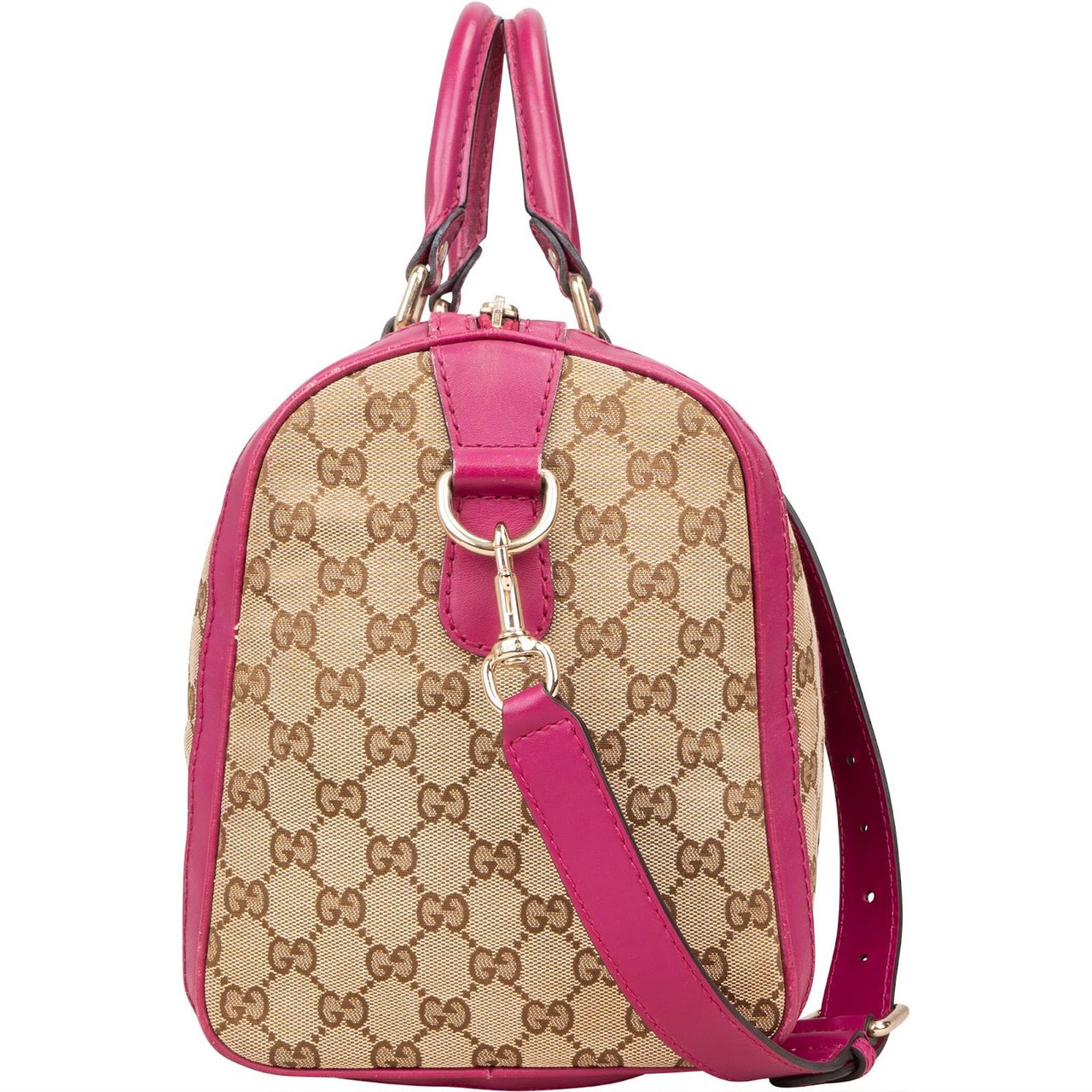 Gucci Gucci Monogram GG Boston Handbag Beige