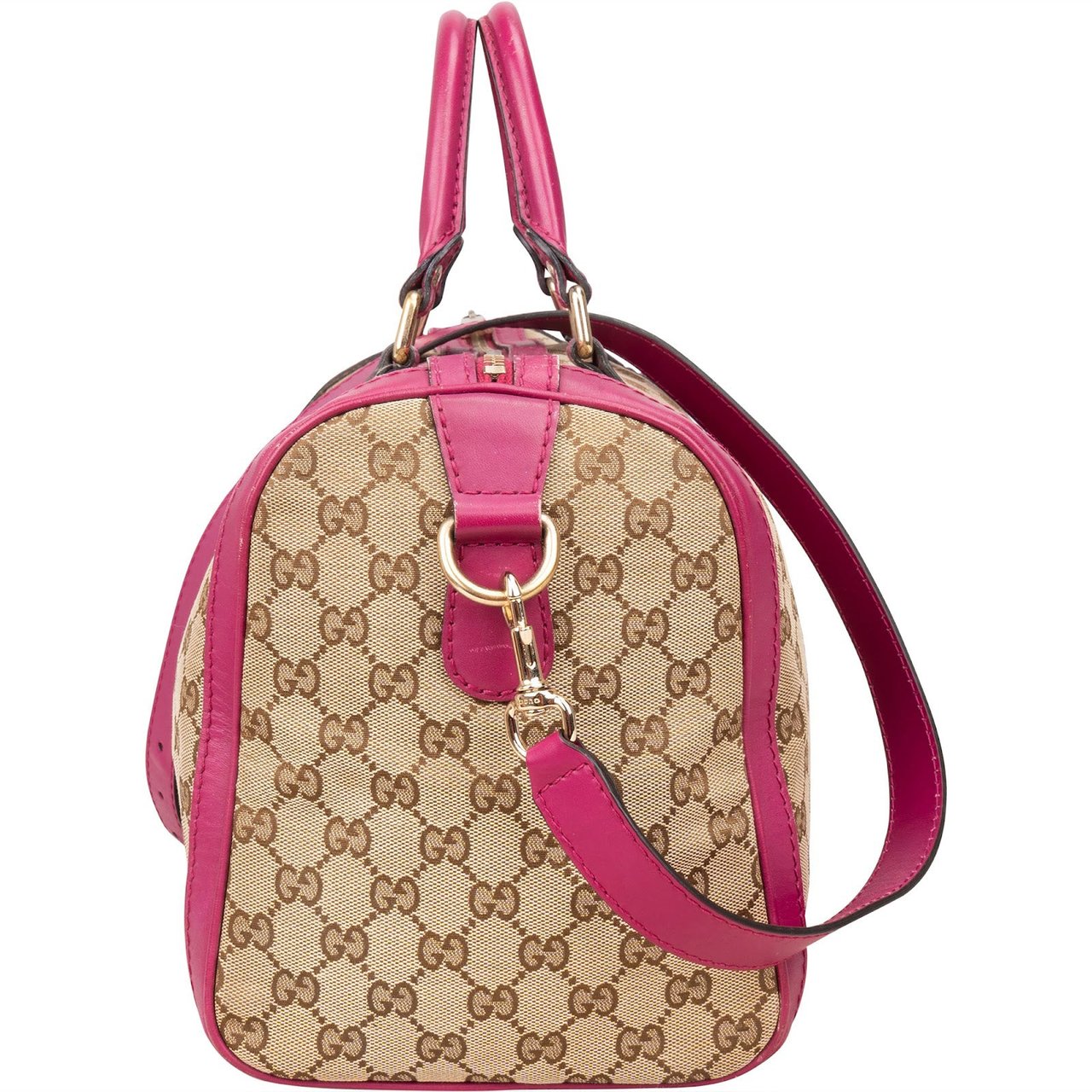 Gucci Gucci Monogram GG Boston Handbag Beige