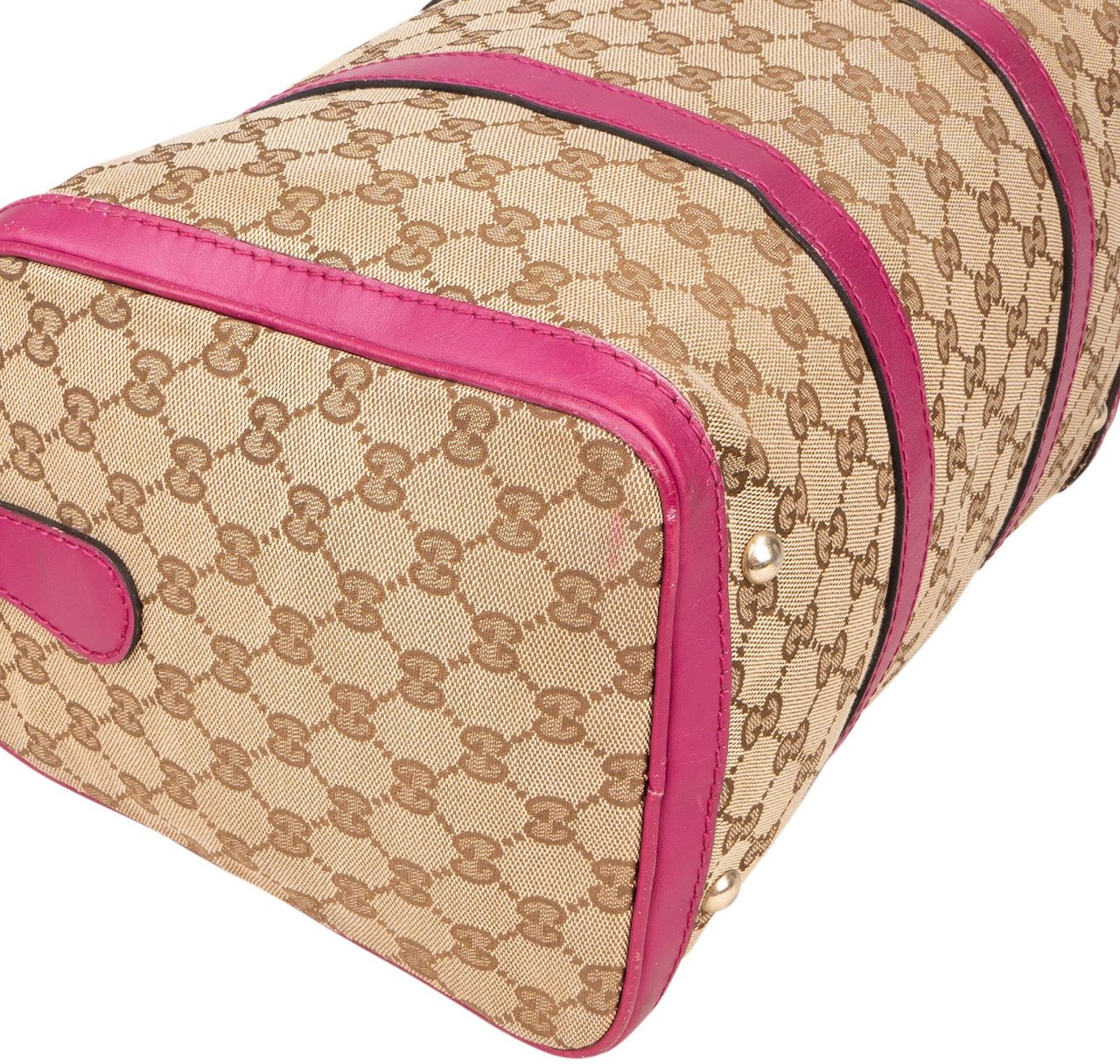 Gucci Gucci Monogram GG Boston Handbag Beige