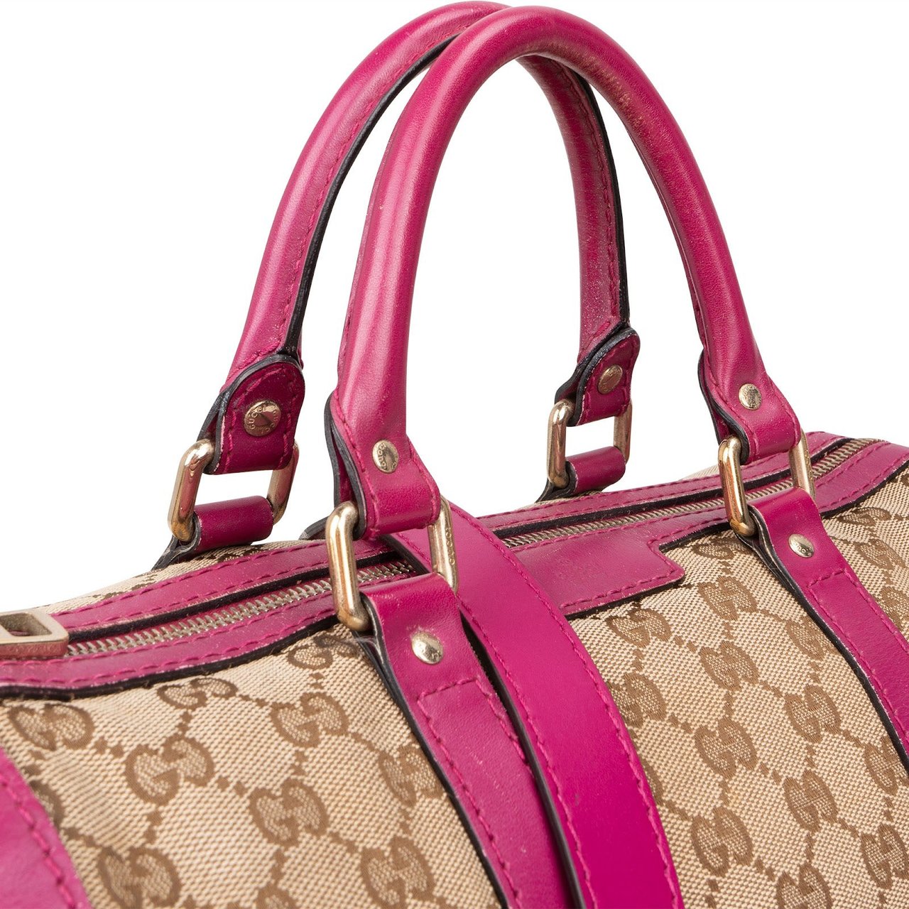 Gucci Gucci Monogram GG Boston Handbag Beige