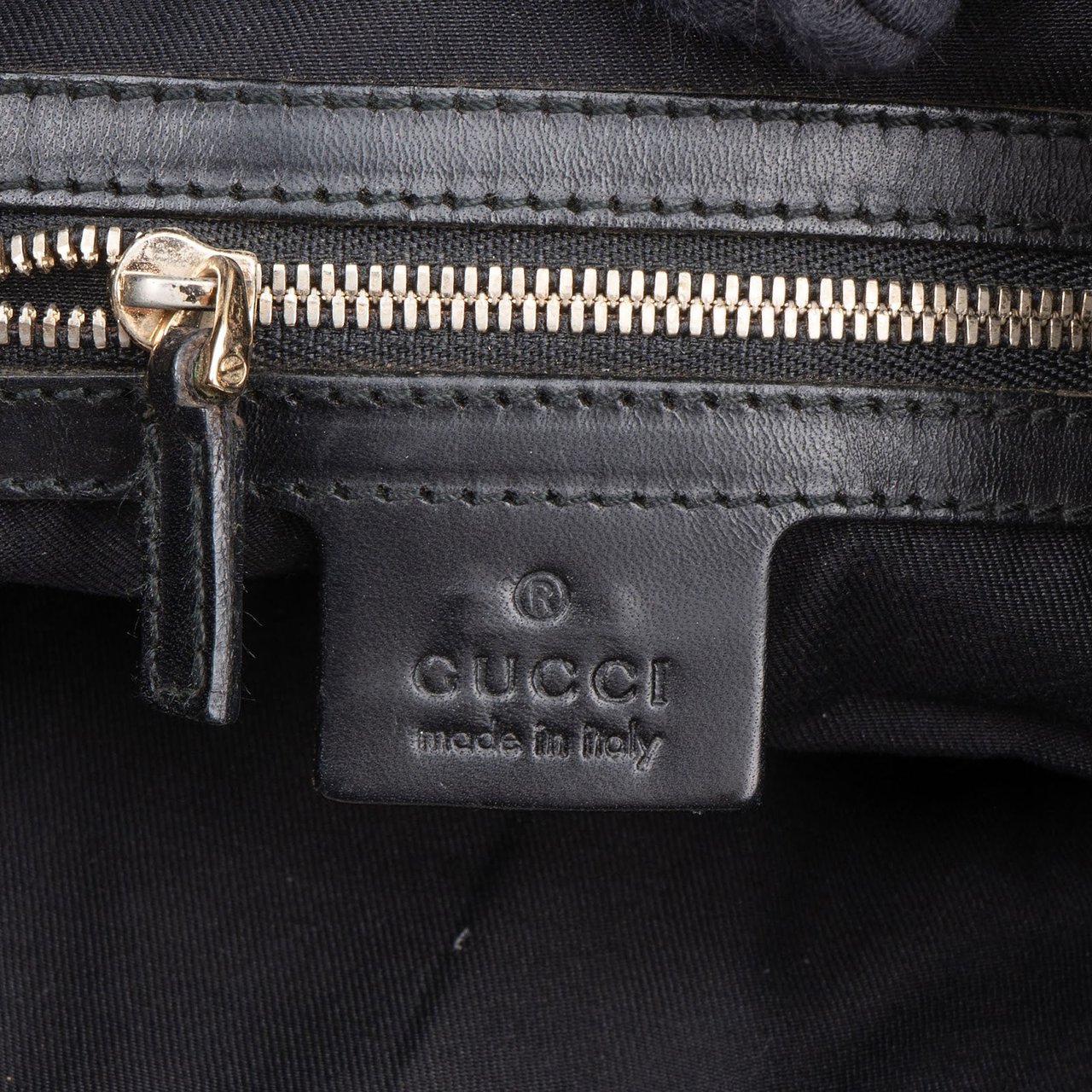 Gucci Monogram GG Hobo Shoulder Bag Zwart