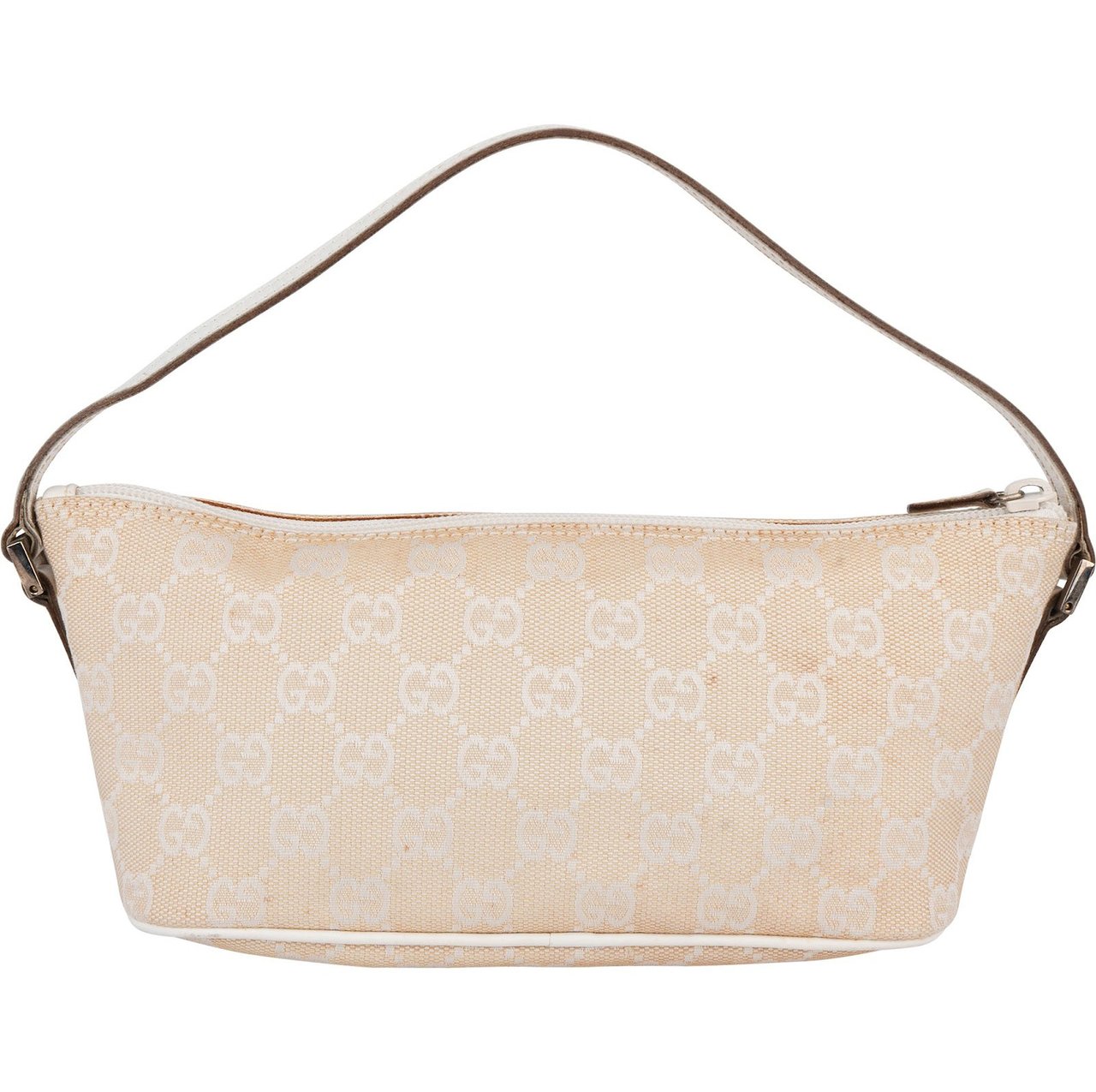 Gucci Gucci Monogram GG Boat Handbag Beige