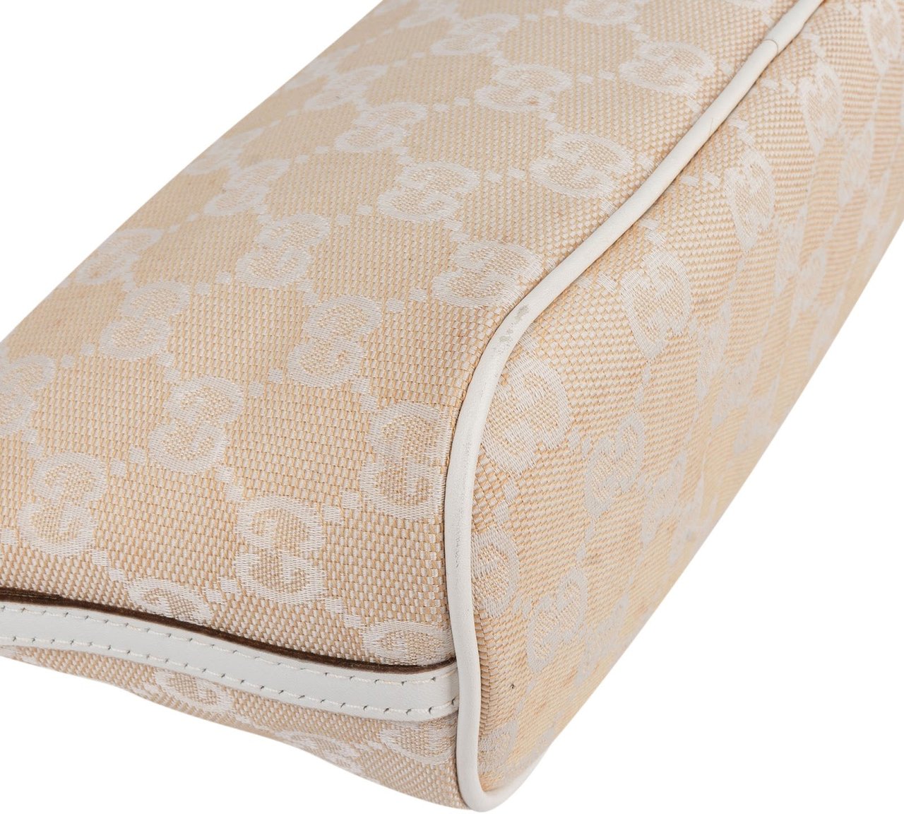 Gucci Gucci Monogram GG Boat Handbag Beige