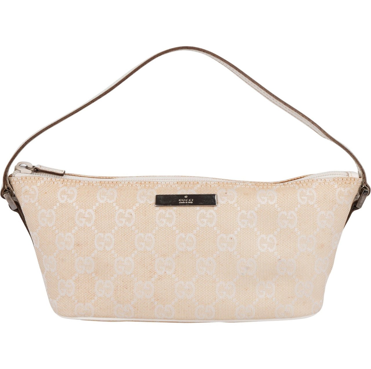 Gucci Gucci Monogram GG Boat Handbag Beige