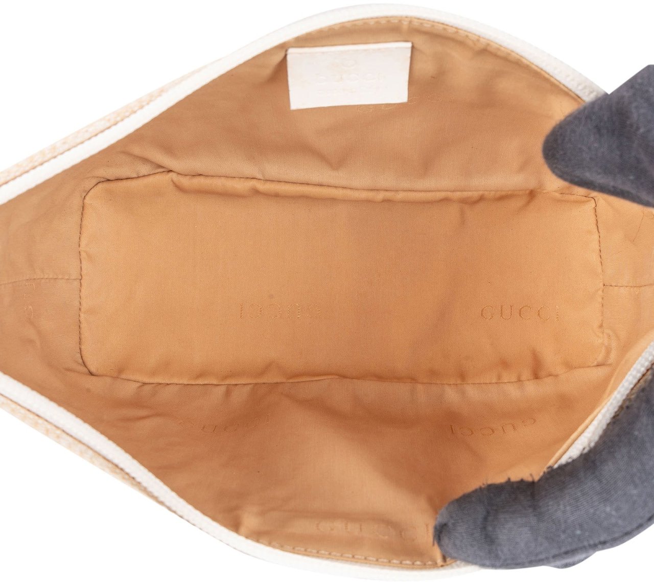 Gucci Gucci Monogram GG Boat Handbag Beige