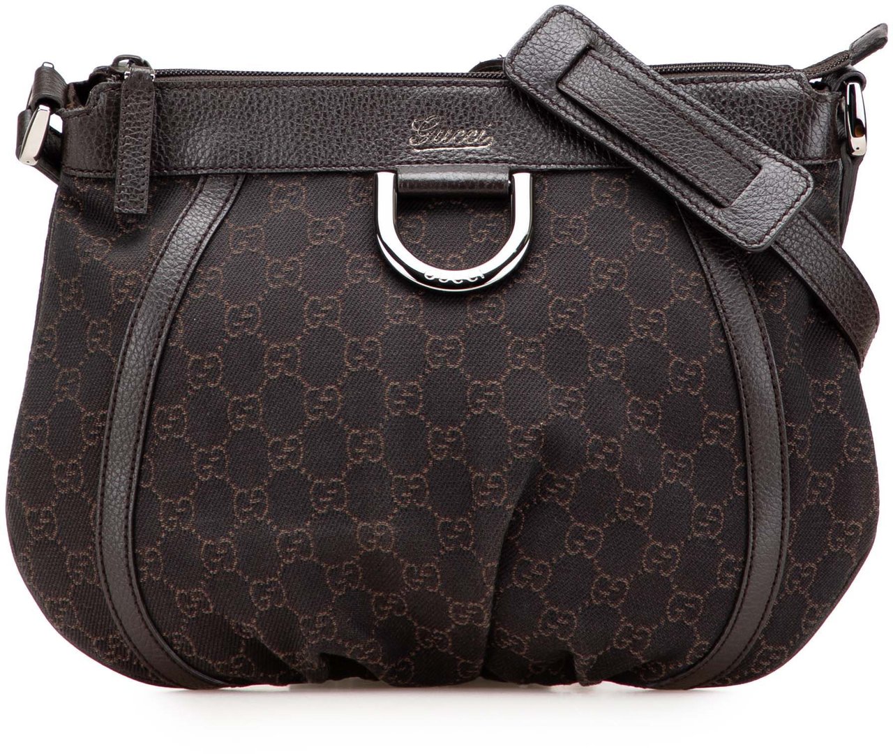 Gucci GG Canvas Abbey D Ring Crossbody Bruin