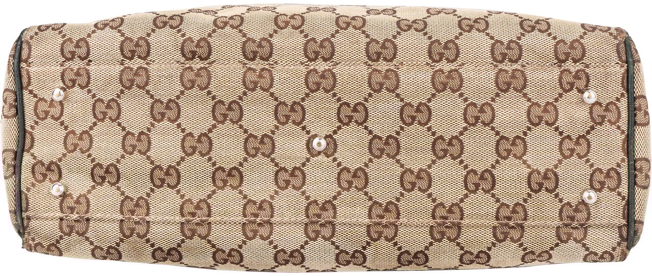 Gucci Gucci GG Monogram Stripes Handbag Bruin